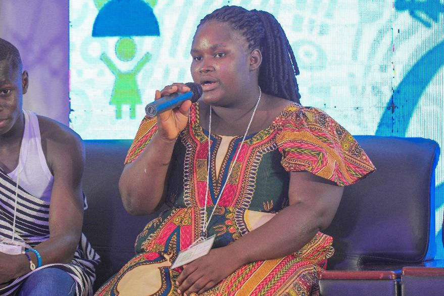 Gitta Brima speaking at AGS 2024